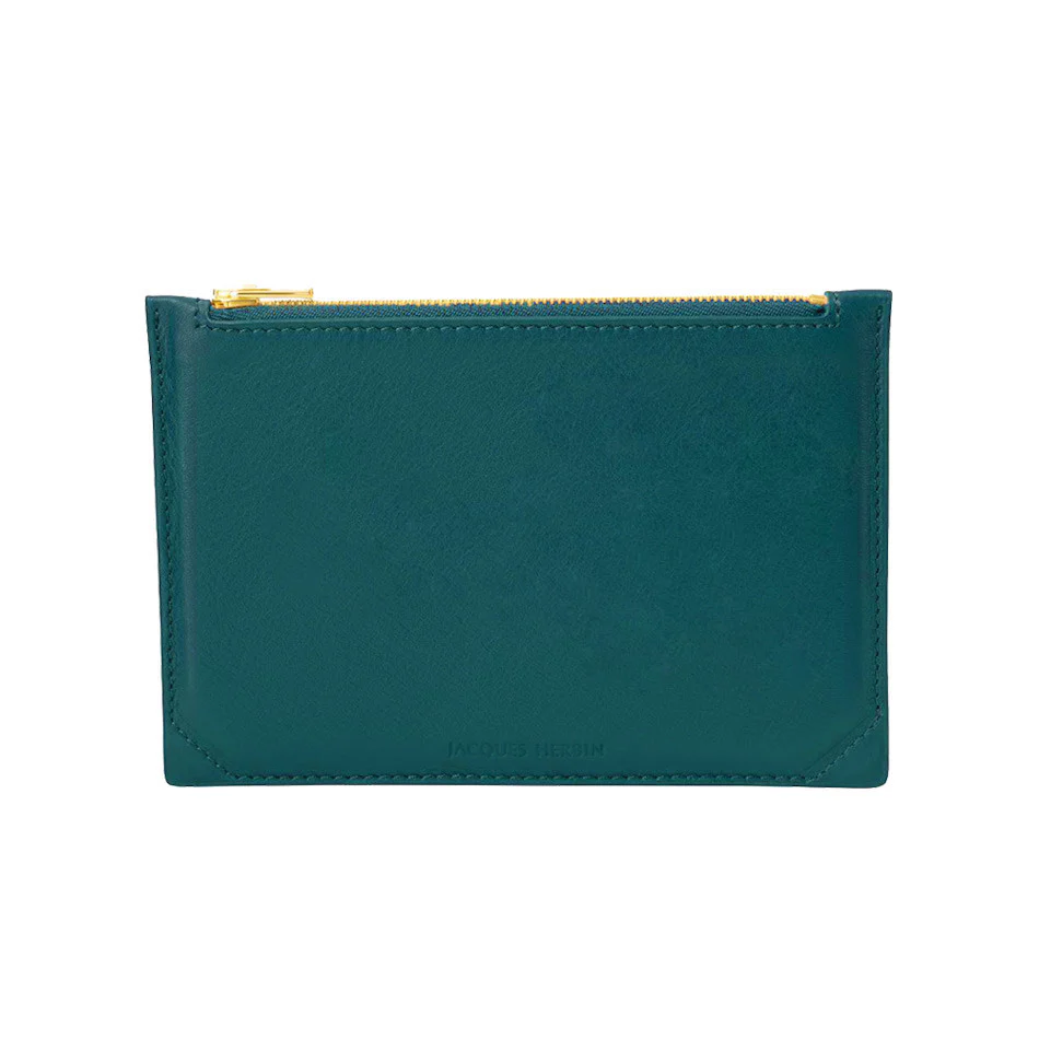 Jacques Herbin Leather Case Small Emerald