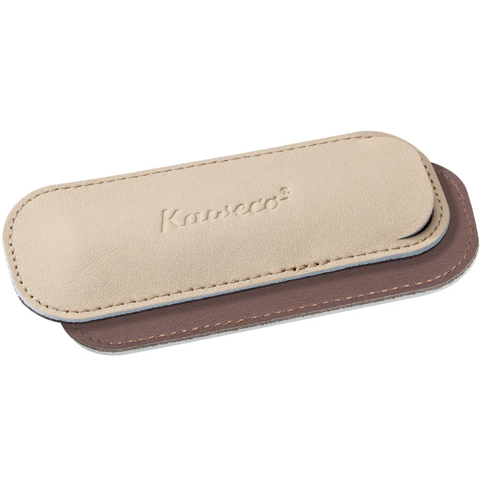 Kaweco Eco Leather Pen Pouch for Two Sport Pens Espresso - Image 2