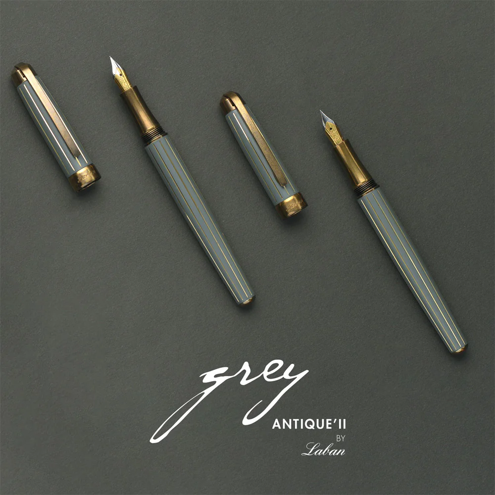 Laban Antique II Fountain Pen Grey - Image 2
