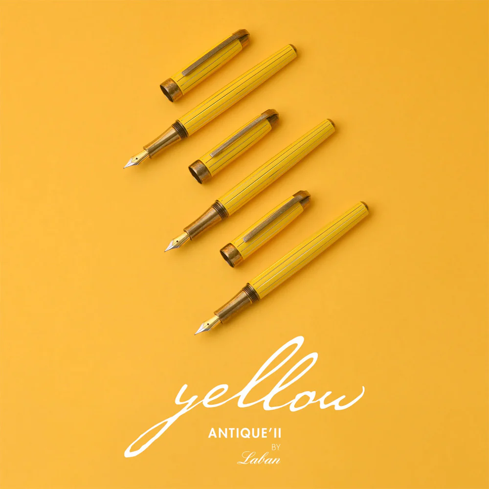 Laban Antique II Fountain Pen Yellow - Image 2