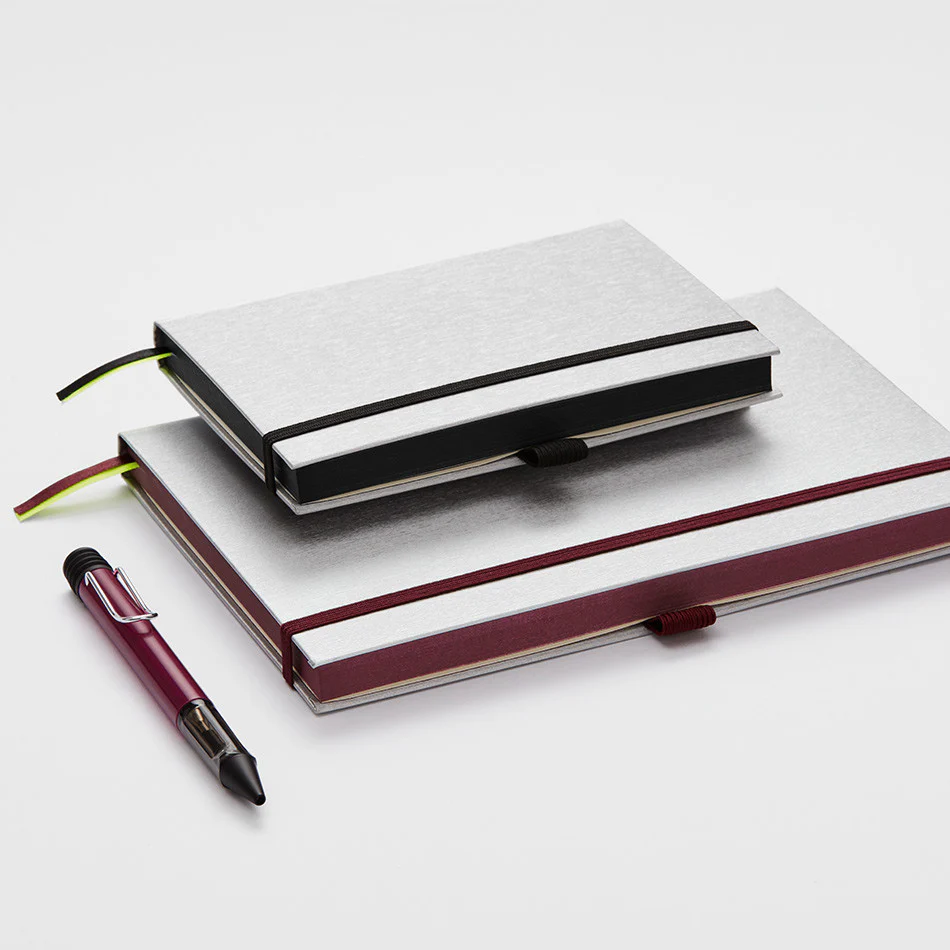 LAMY paper Notebook Hardcover A5 Black Purple Trim - Image 3