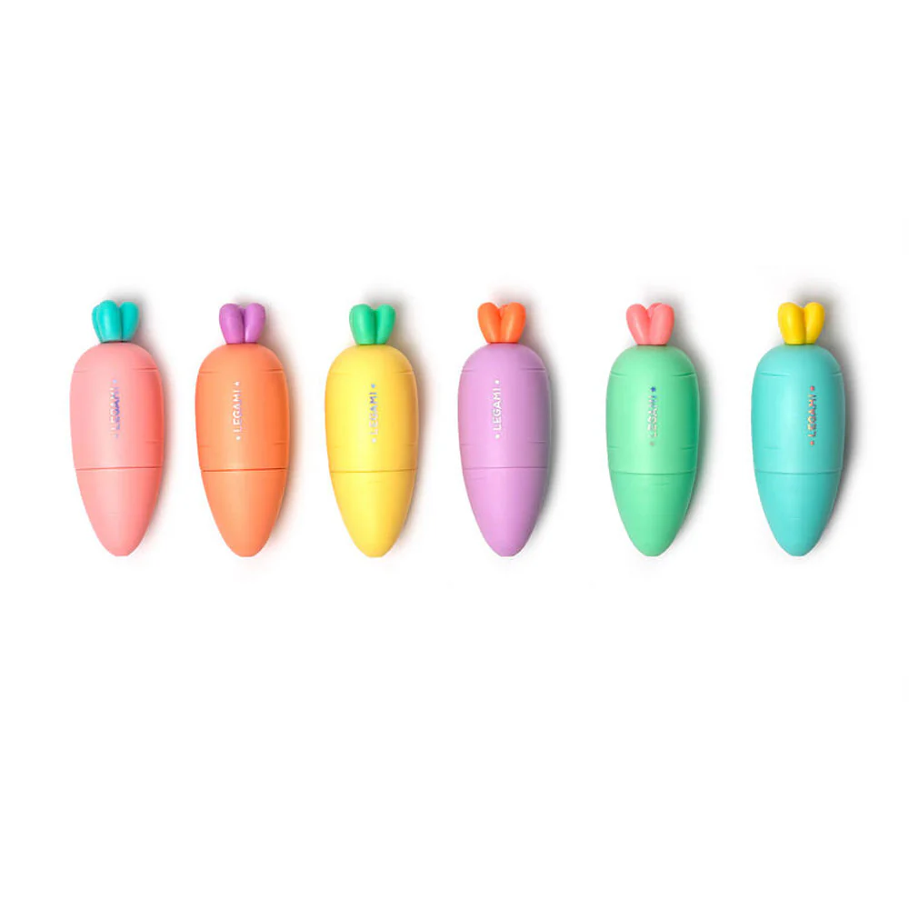 Legami Carrate Mini Highlighters set of 6