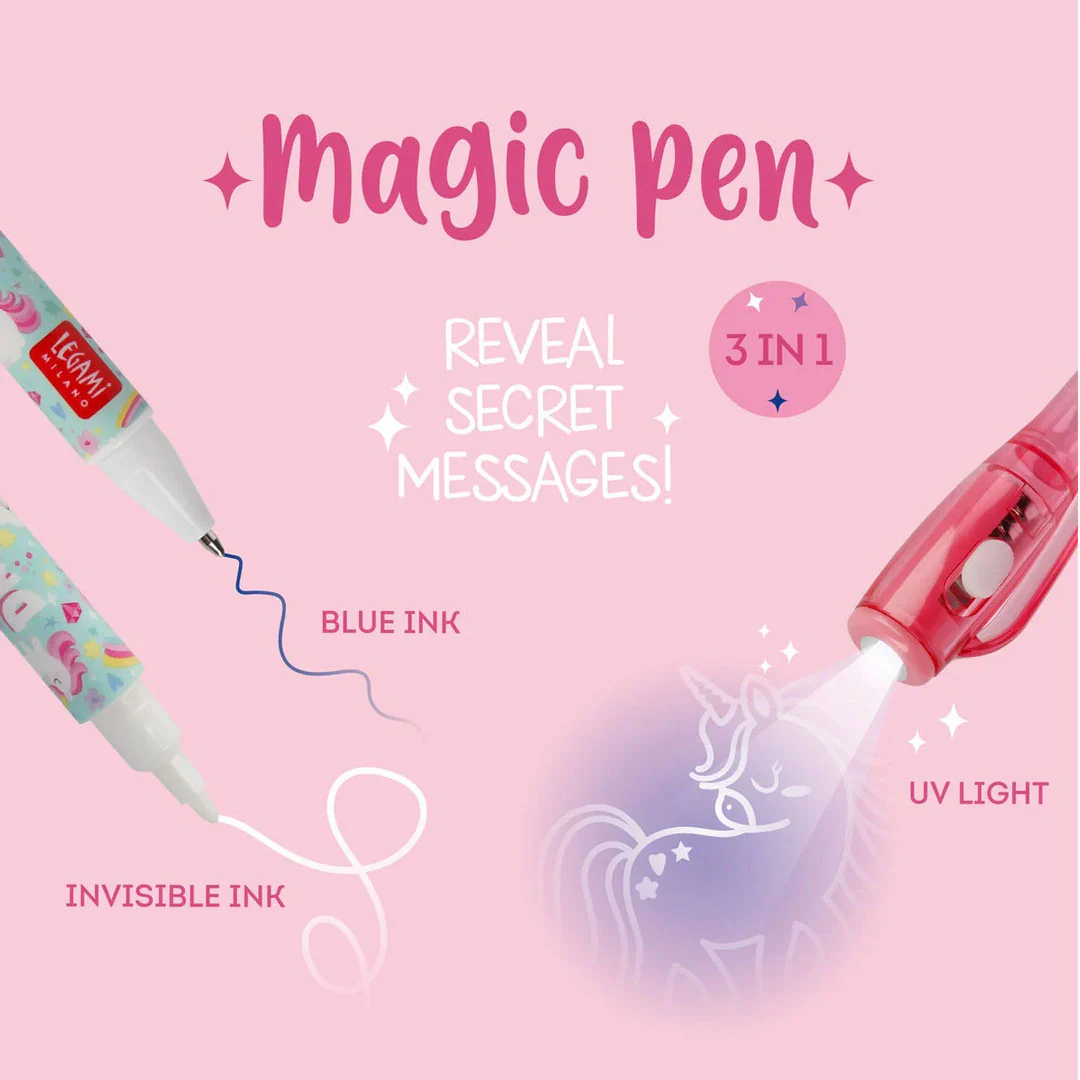 Legami Invisible Magic Ink Pen Unicorn - Image 3