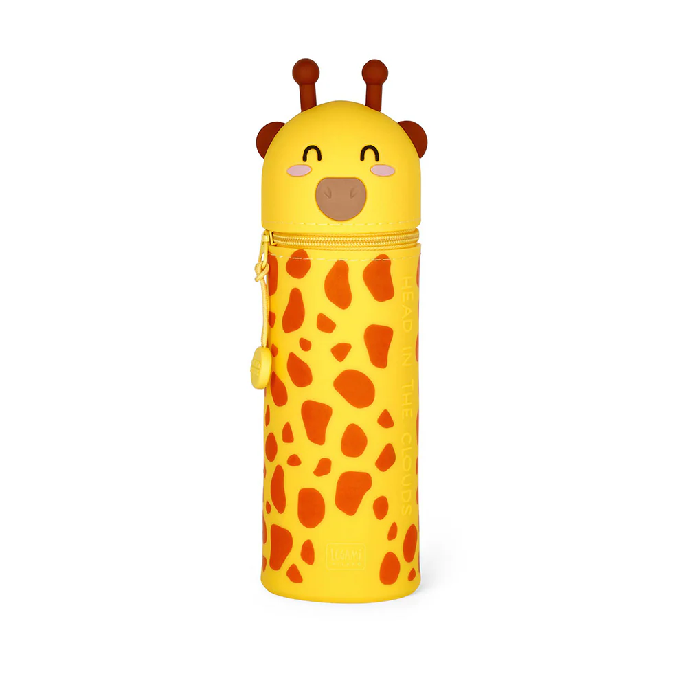 Legami Kawaii 2-in-1 Soft Silicone Pencil Case Giraffe
