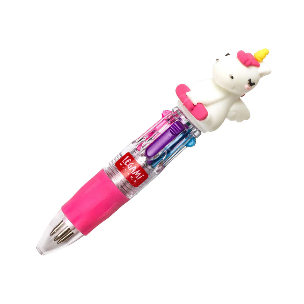 Legami Mini Magic Rainbow 4-colour Ballpoint Pen Unicorn