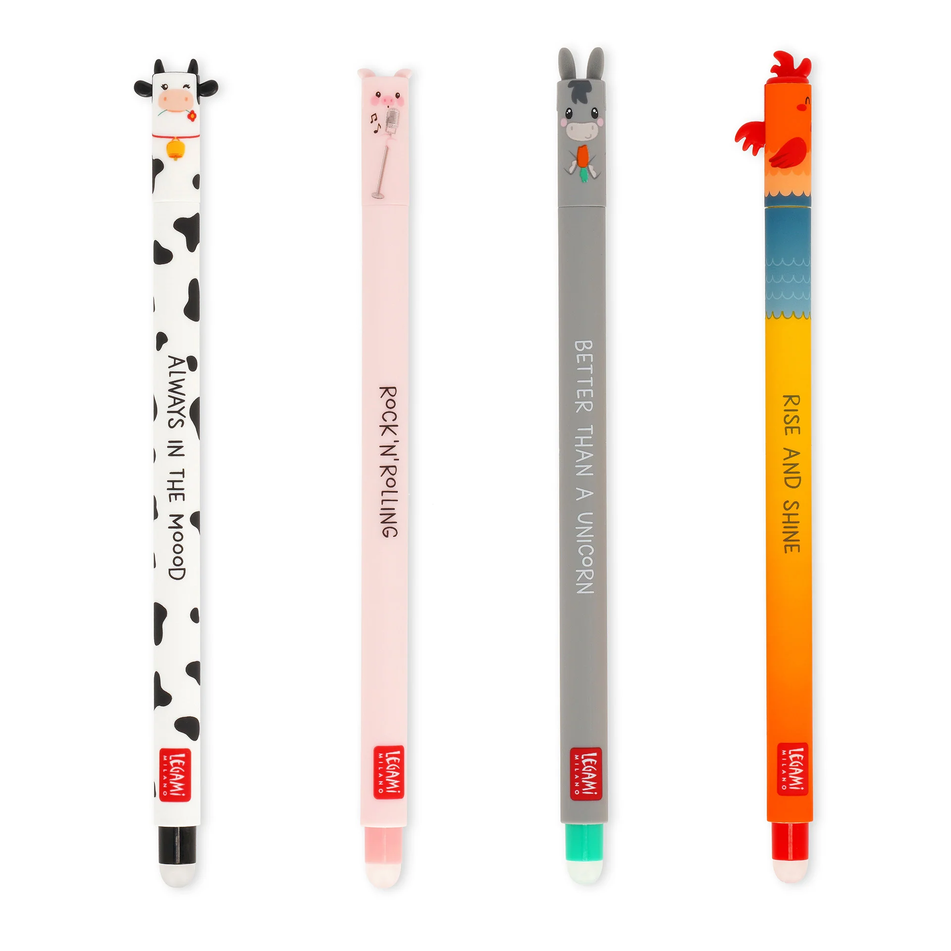 Legami Set Of 4 Erasable Pens Farm Sweet Farm - Image 2
