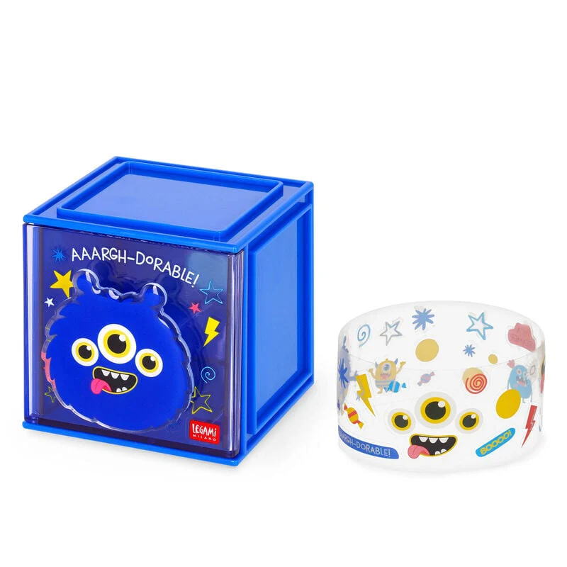 Legami Cutie Cube Stackable Organiser Monster - Image 2
