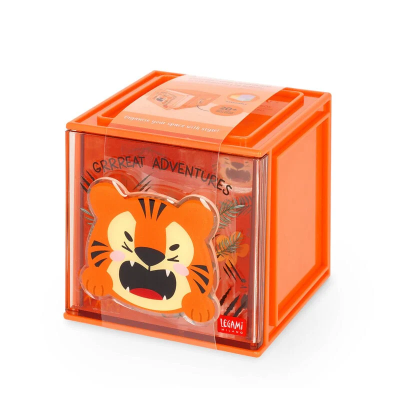 Legami Cutie Cube Stackable Organiser Tiger - Image 5