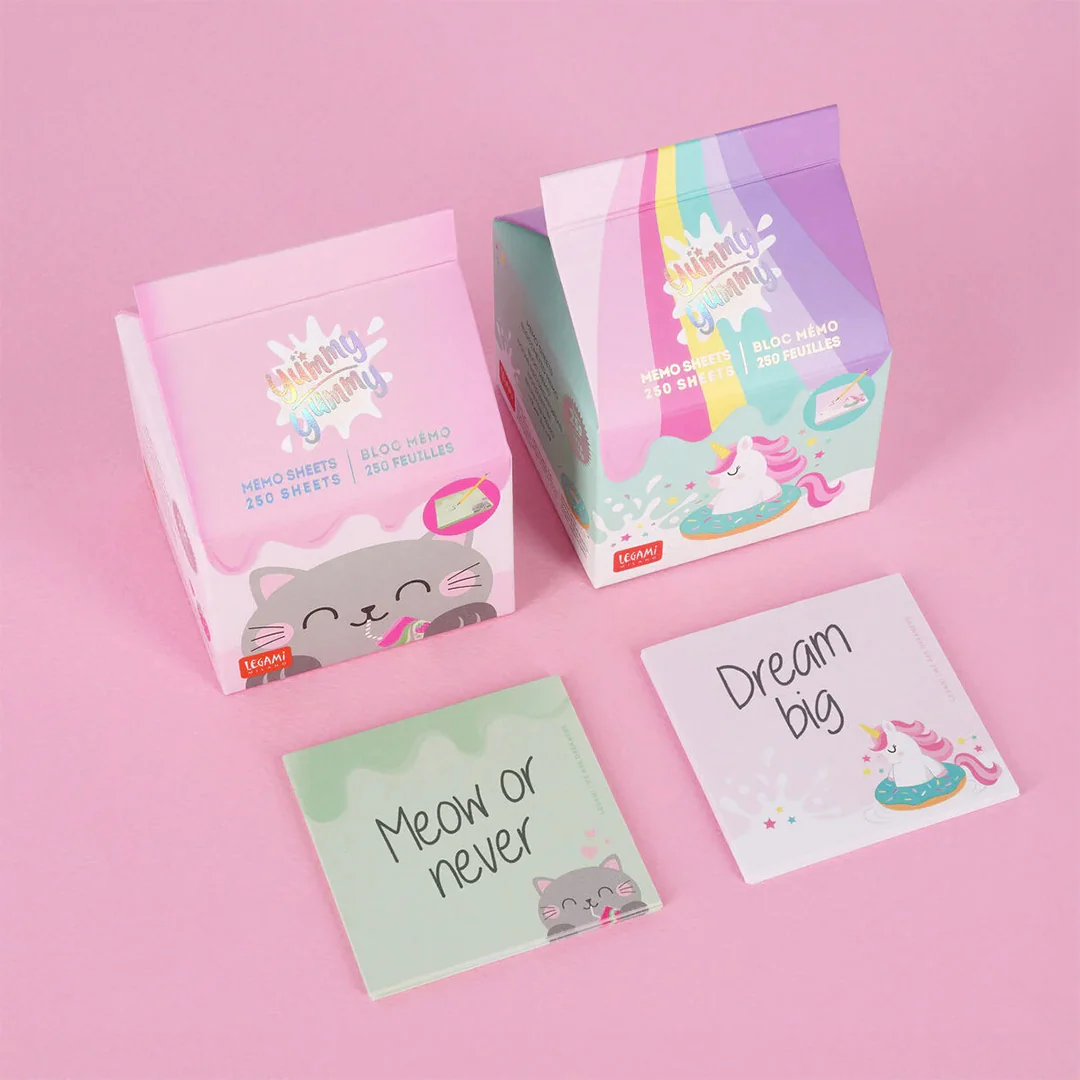 Legami Yummy Yummy Memo Pad Unicorn - Image 2