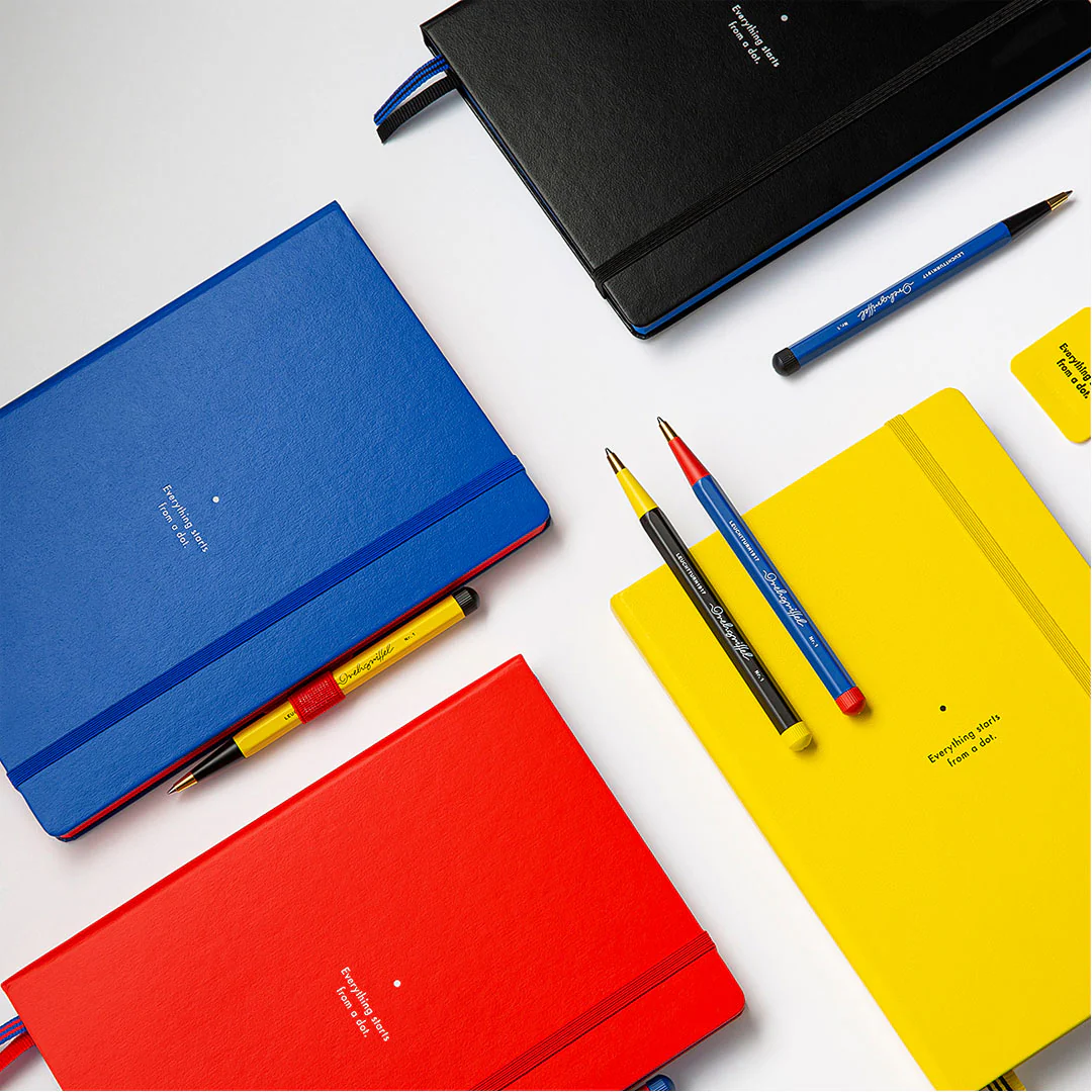 LEUCHTTURM1917 Bauhaus Edition Hardcover Notebook Medium Black Dotted - Image 2