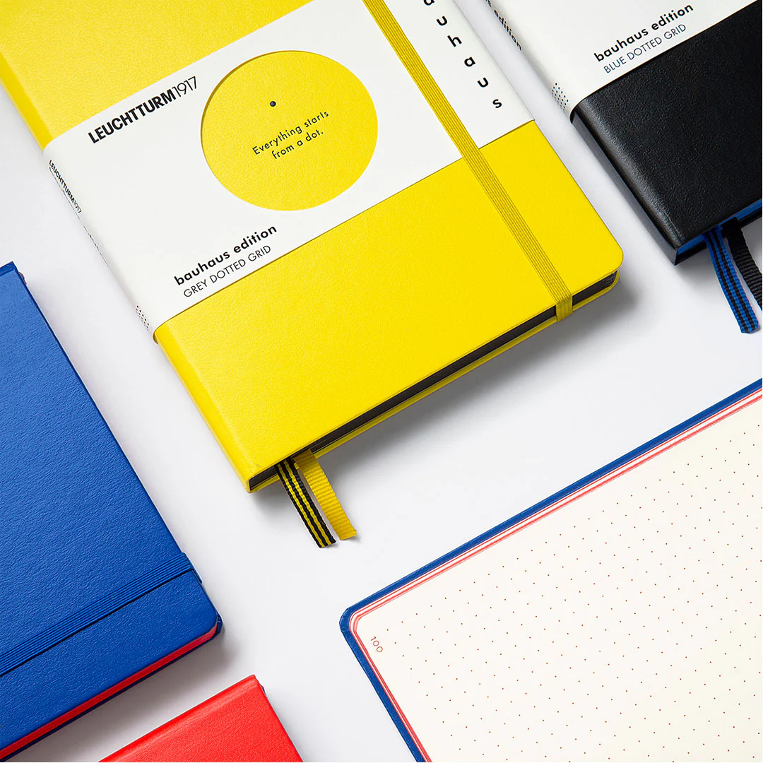 LEUCHTTURM1917 Bauhaus Edition Hardcover Notebook Medium Black Dotted - Image 3