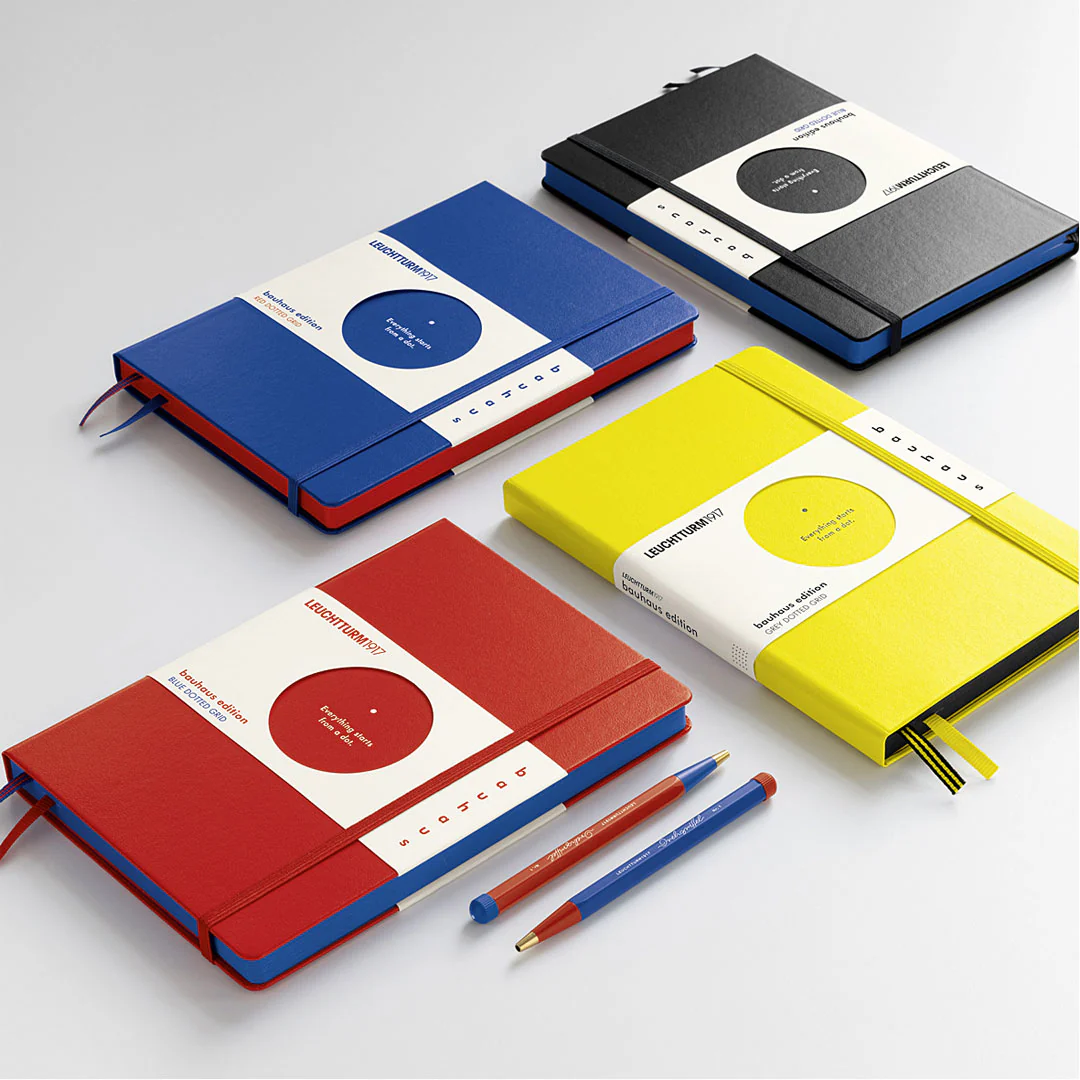 LEUCHTTURM1917 Bauhaus Edition Hardcover Notebook Medium Black Dotted - Image 4