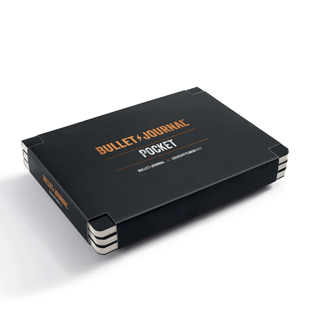 LEUCHTTURM1917 Bullet Journal Pocket Black Set of 3