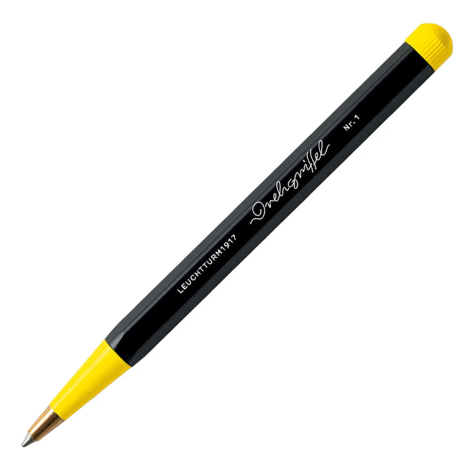 LEUCHTTURM1917 Drehgriffel Bauhaus Edition Ballpoint Pen Black and Lemon