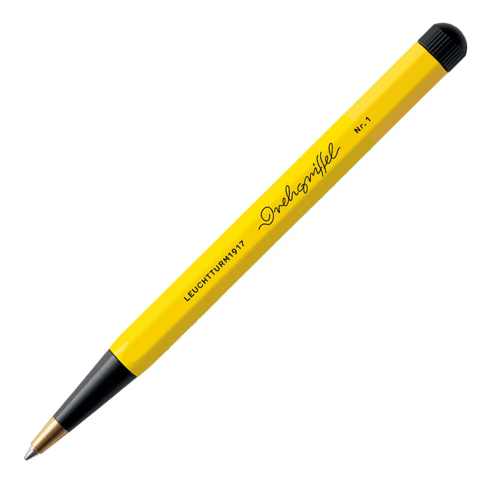 LEUCHTTURM1917 Drehgriffel Bauhaus Edition Ballpoint Pen Lemon and Black