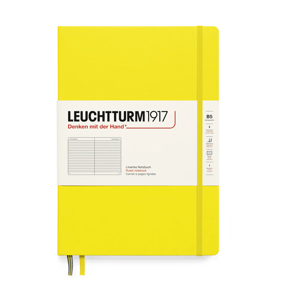 LEUCHTTURM1917 Hardcover Notebook B5 Lemon - Image 2