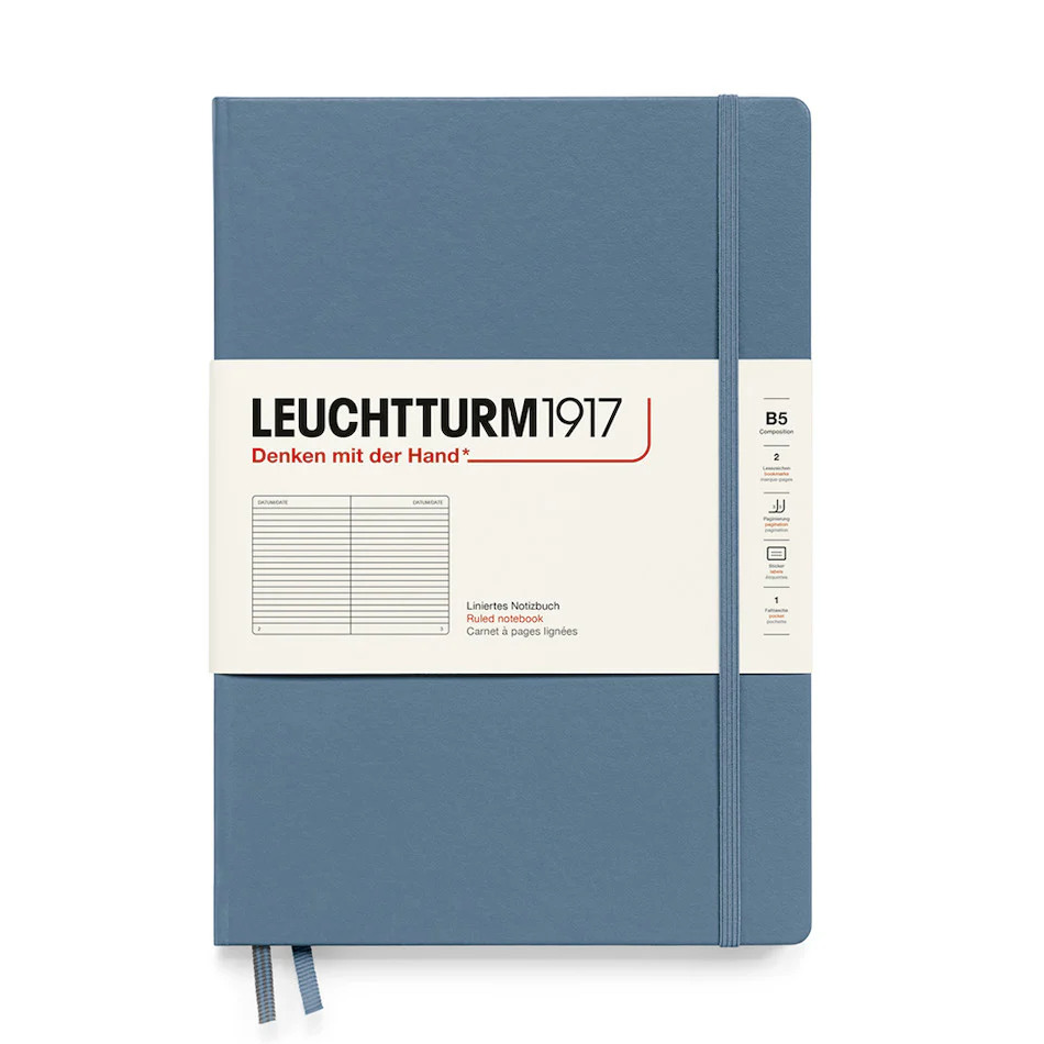 LEUCHTTURM1917 Hardcover Notebook B5 Stone Blue - Image 2