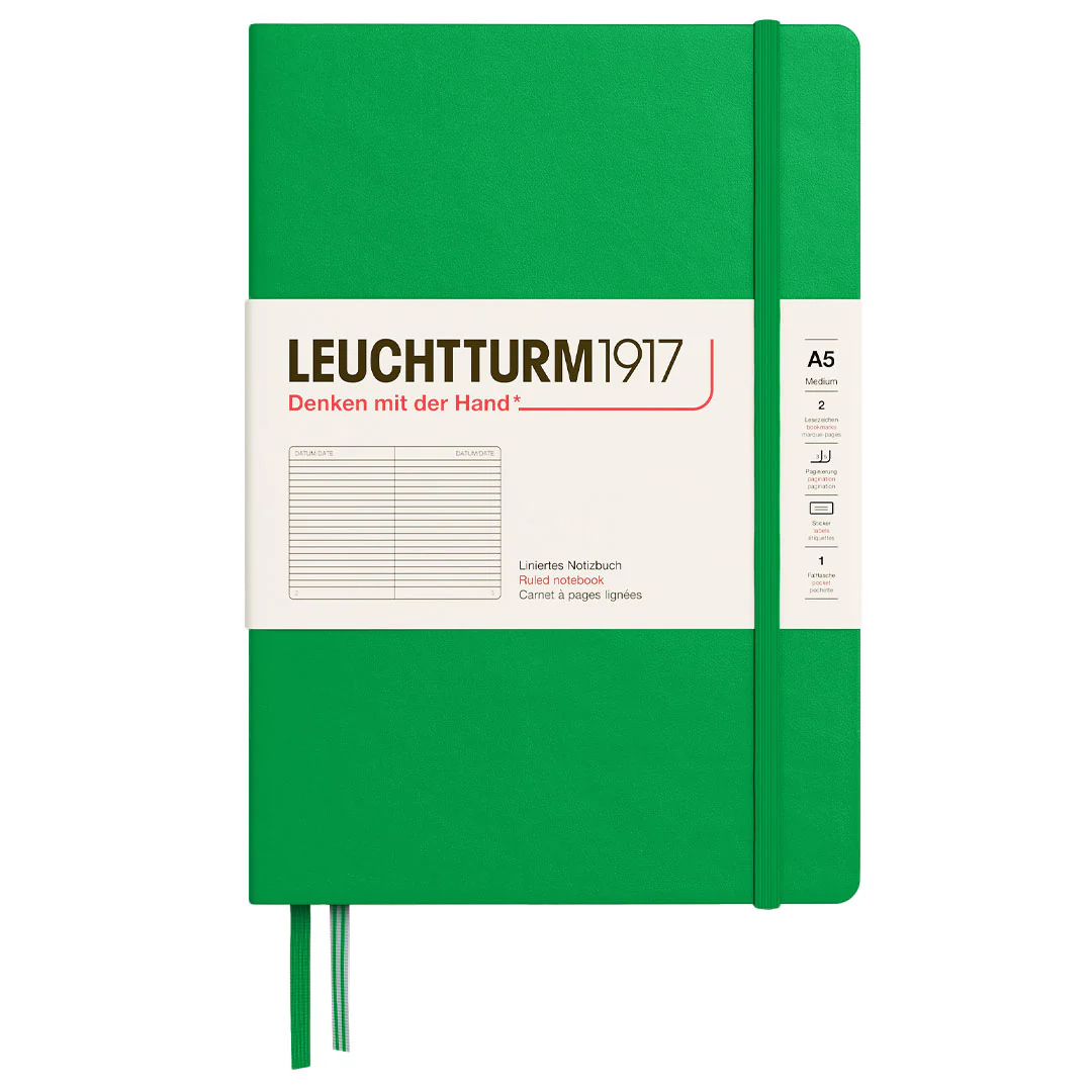 LEUCHTTURM1917 Hardcover Notebook Medium A5 Spring Leaf - Image 3