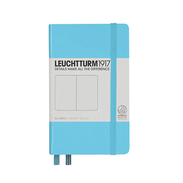 LEUCHTTURM1917 Hardcover Notebook Pocket Ice Blue