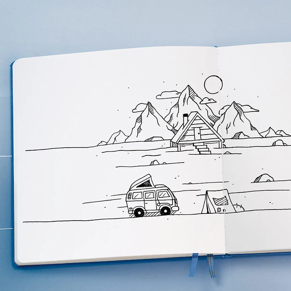 LEUCHTTURM1917 Sketchbook Square Black - Image 2