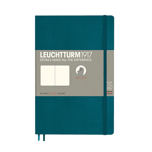 LEUCHTTURM1917 Softcover Notebook B6+ Pacific Green