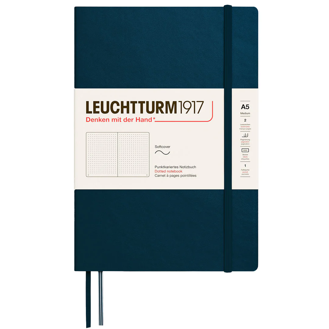 LEUCHTTURM1917 Softcover Notebook Medium A5 Deep Sea - Image 2