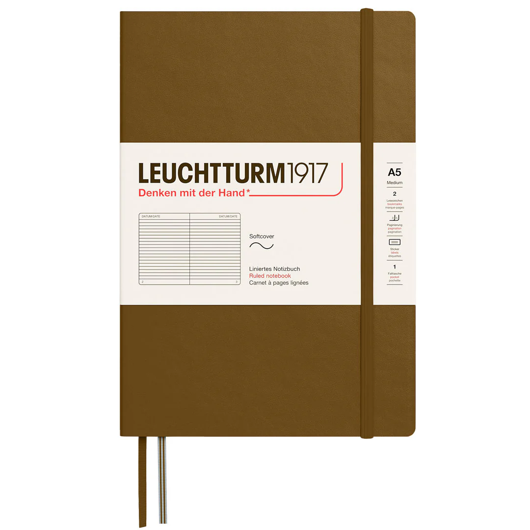 LEUCHTTURM1917 Softcover Notebook Medium A5 Spice Brown - Image 3