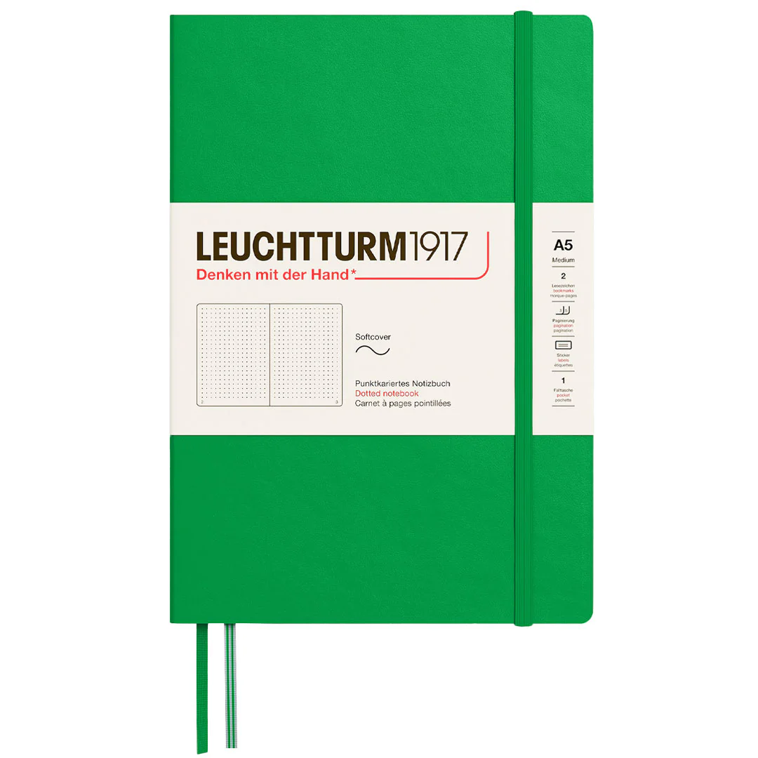 LEUCHTTURM1917 Softcover Notebook Medium A5 Spring Leaf - Image 2