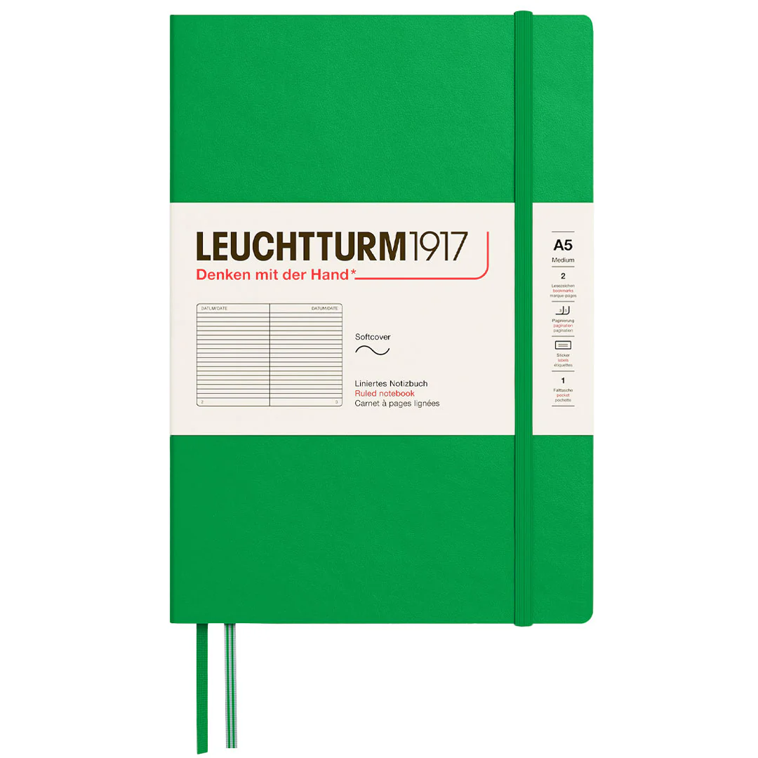 LEUCHTTURM1917 Softcover Notebook Medium A5 Spring Leaf - Image 3