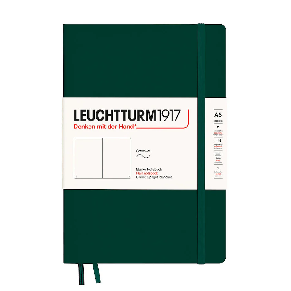 LEUCHTTURM1917 Softcover Notebook Medium Forest Green
