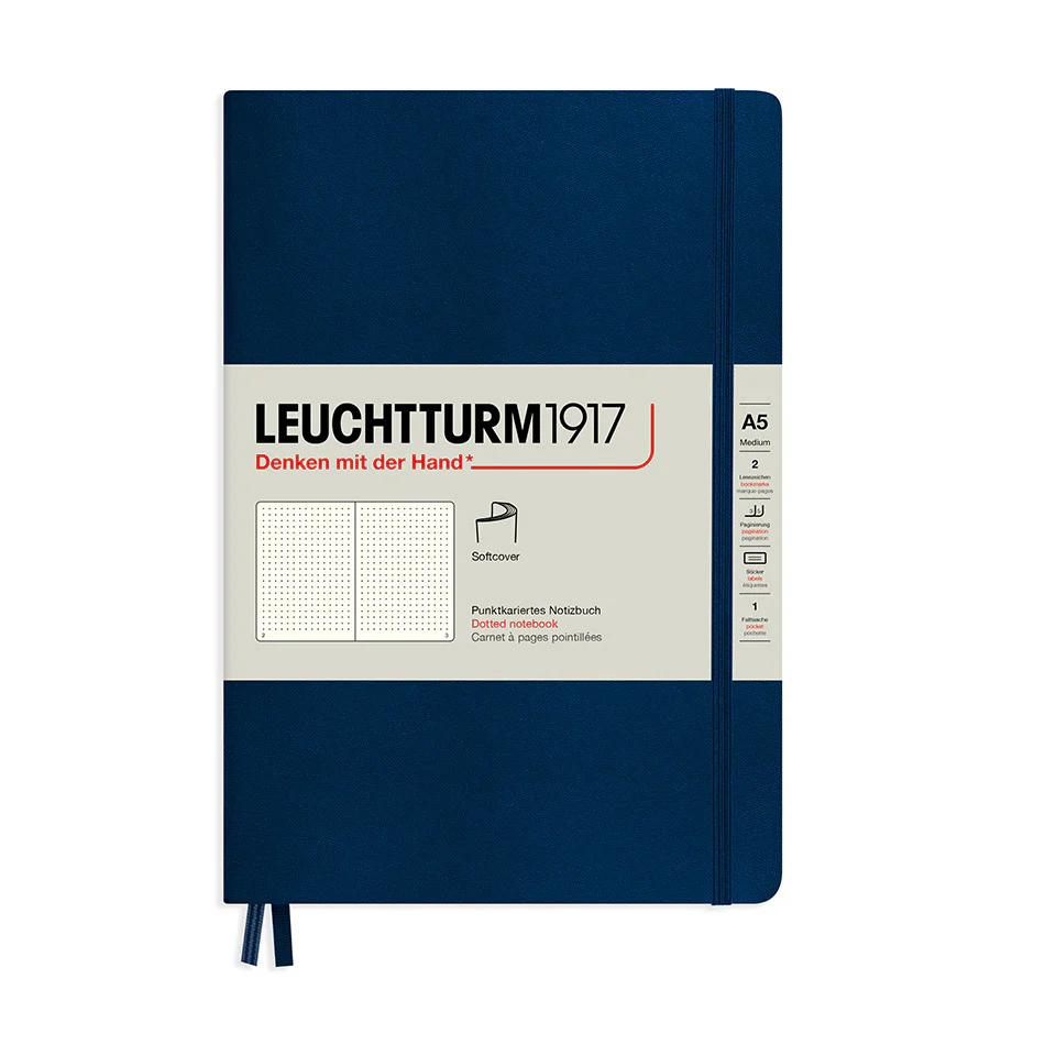 LEUCHTTURM1917 Softcover Notebook Medium Navy - Image 2
