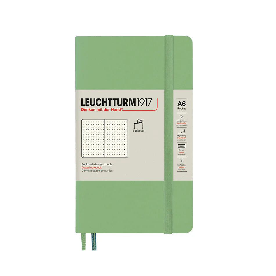 LEUCHTTURM1917 Softcover Notebook Pocket Sage