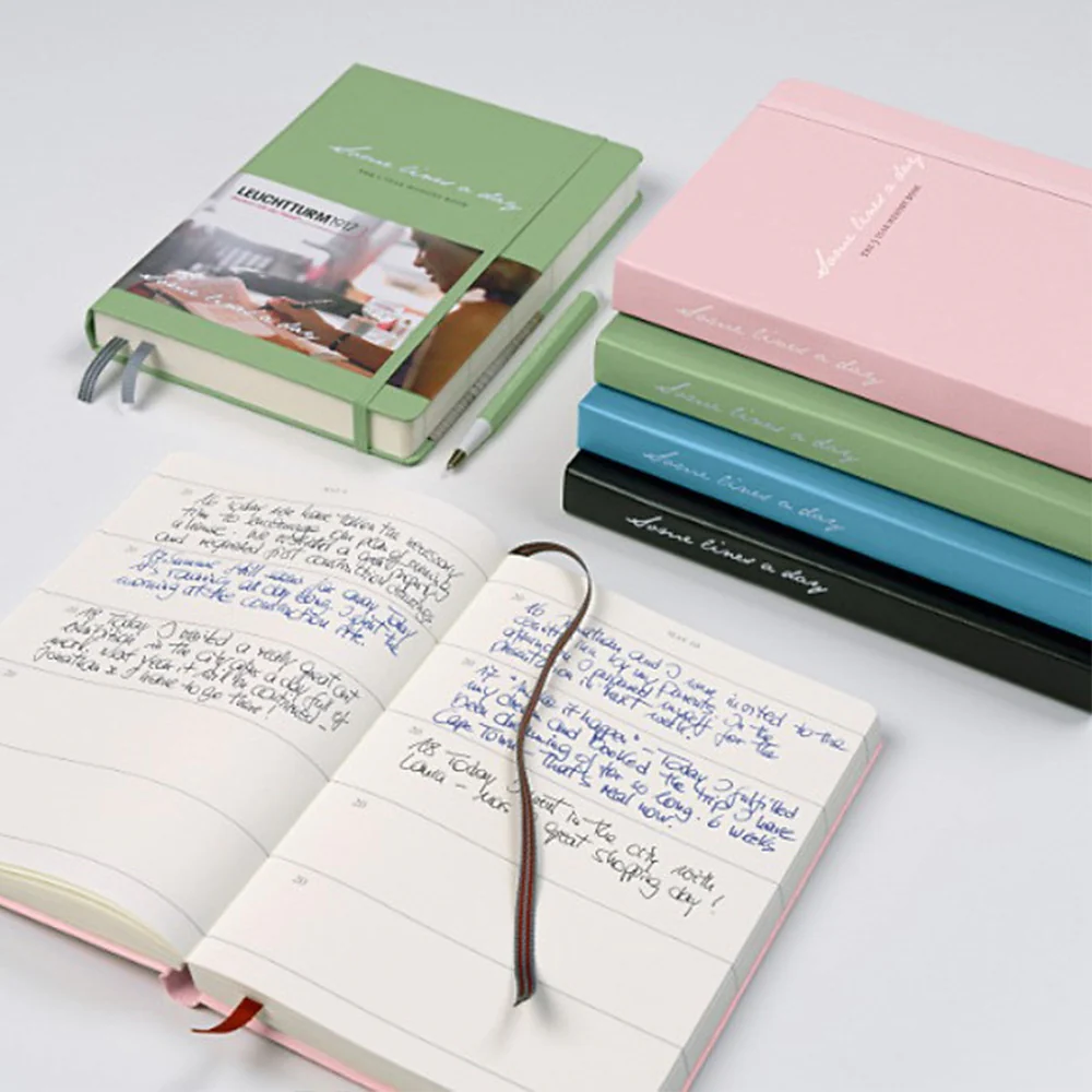 LEUCHTTURM1917 Some Lines A Day Five Year Memory Book Rising Sun - Image 2