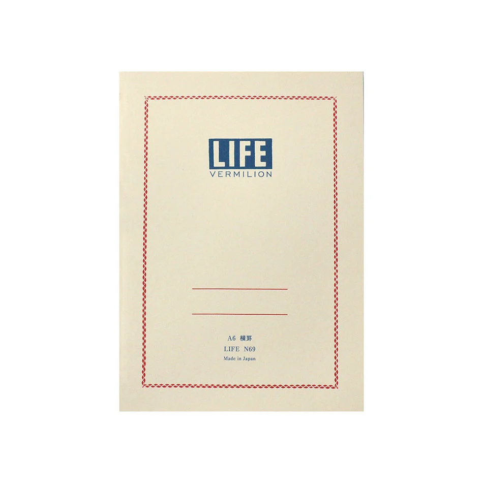 Life Vermillion Notebook A6
