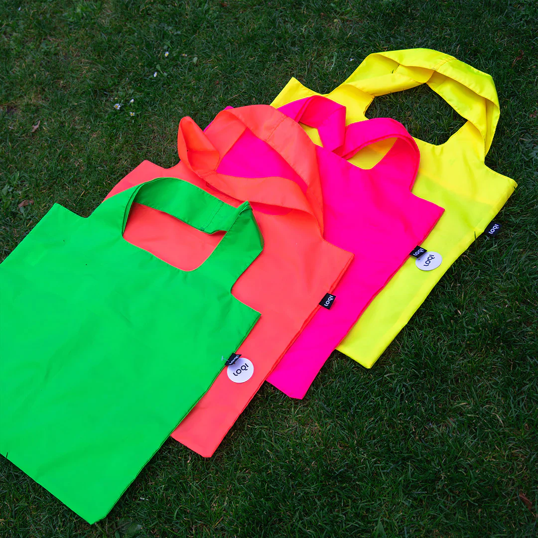LOQI NEON Green Tote Bag - Image 2
