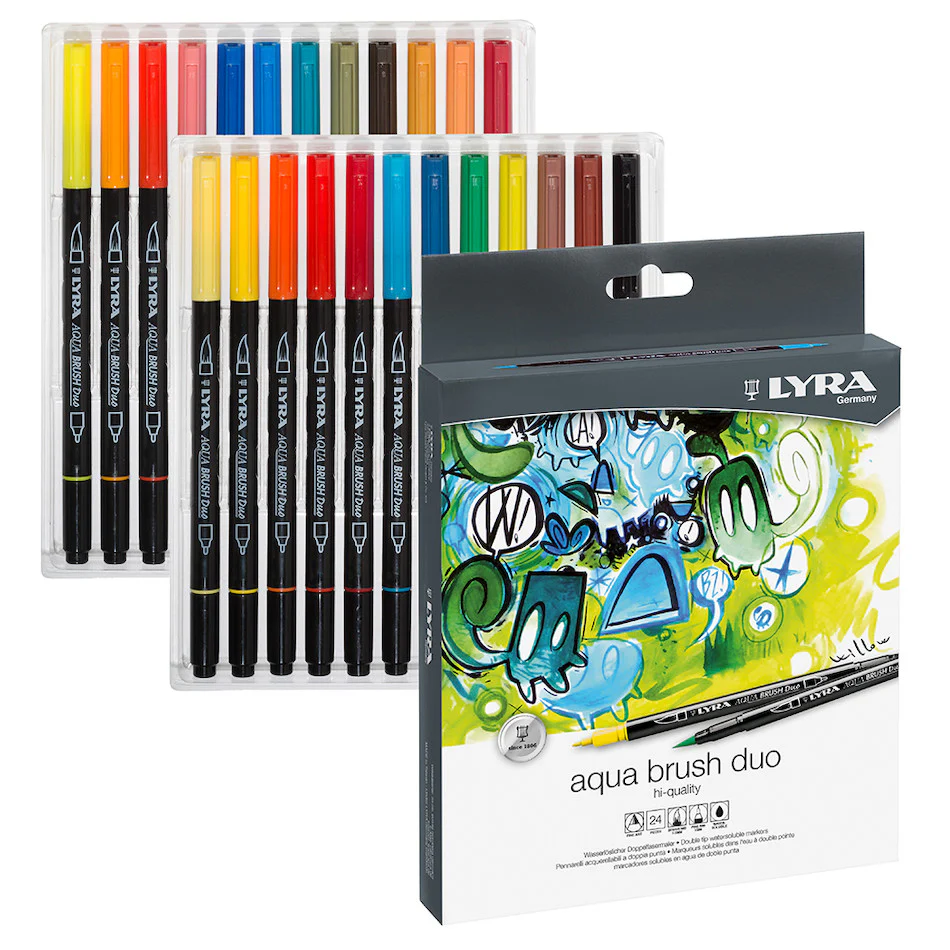 LYRA Aqua Brush Duo Pen Set of 24