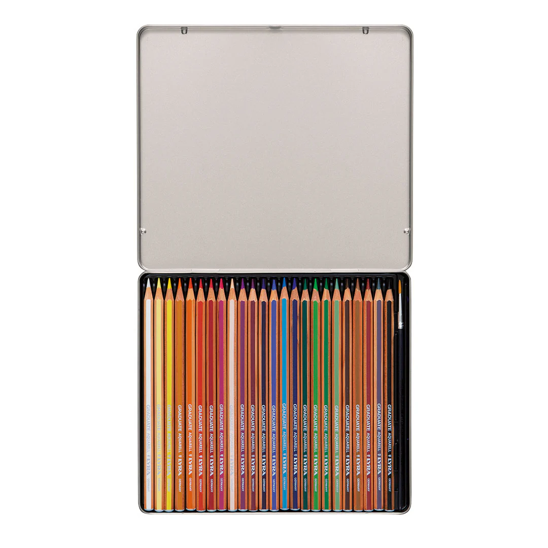 LYRA Graduate Aquarell Pencil 24 Tin - Image 2