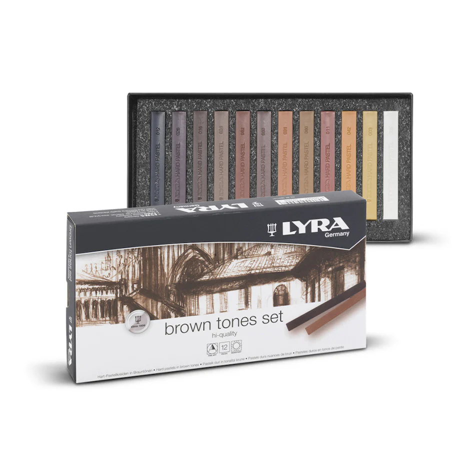 LYRA Hard Pastels Soft Brown Tones Set of 12