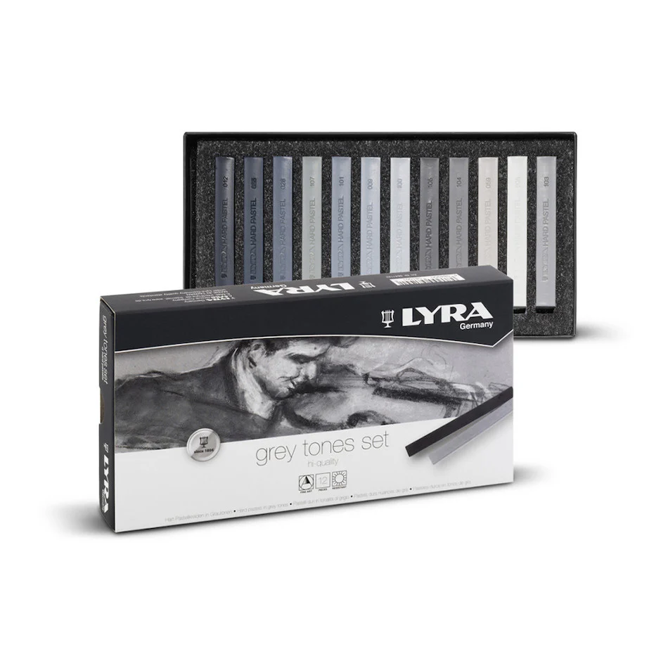 LYRA Hard Pastels Soft Grey Tones Set of 12