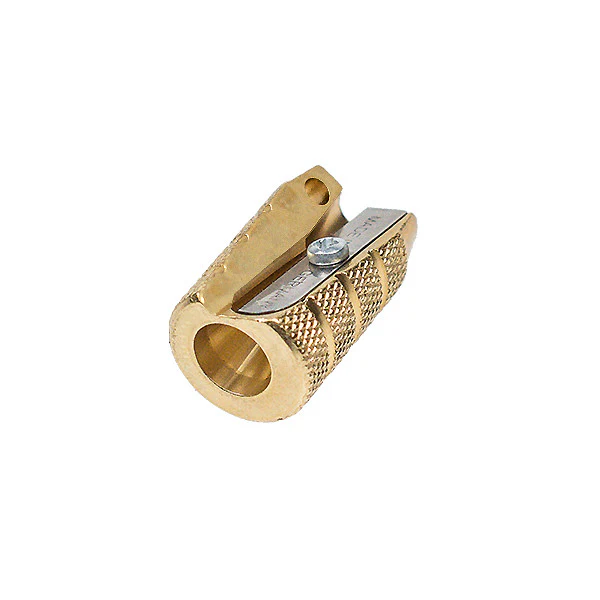 M+R Grenade Single Hole Brass Keyring Sharpener - Image 3
