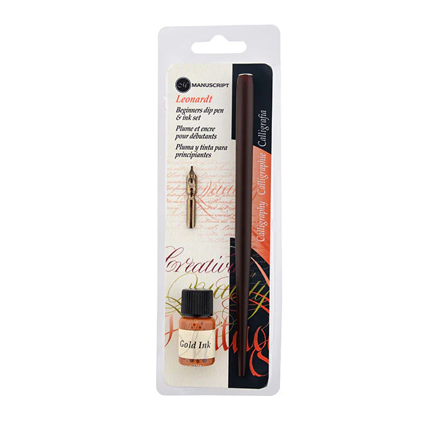 Manuscript Dip Pen Round Hand Nib and Ink Set - Image 3