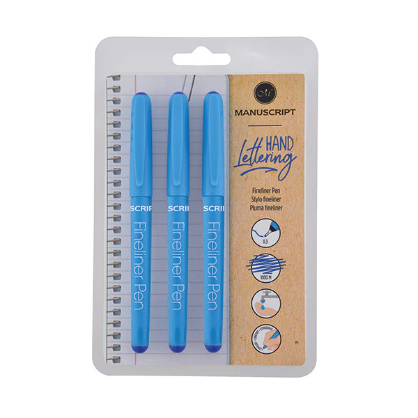 Manuscript Fineliner Pen Set of 3 - Image 2