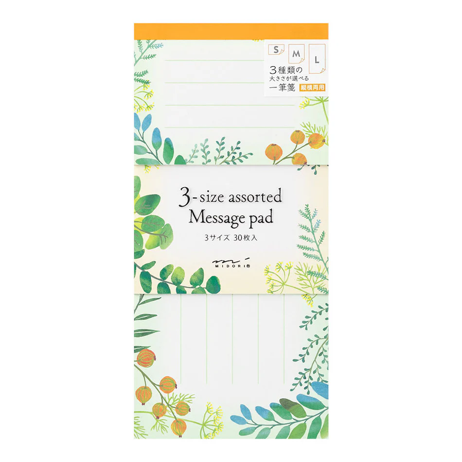 Midori 3 Size Assorted Message Pad - Image 2