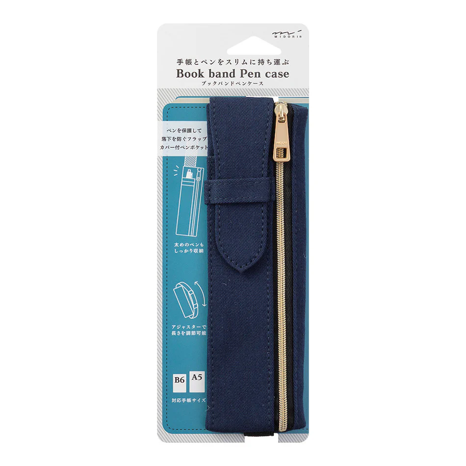 Midori Book Band Pen Case B6-A5
