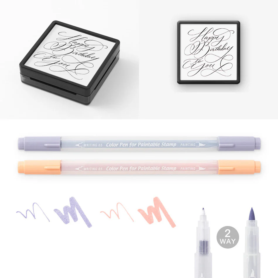 Midori Paintable Stamp Kit Limited Edition Birthday - Image 5
