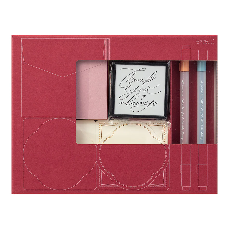 Midori Paintable Stamp Kit Limited Edition Thank you