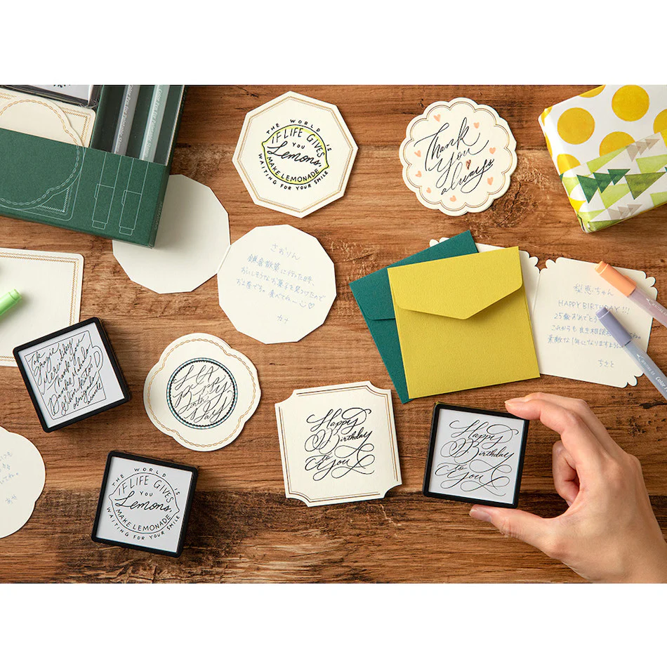 Midori Paintable Stamp Kit Limited Edition Thank you - Image 6