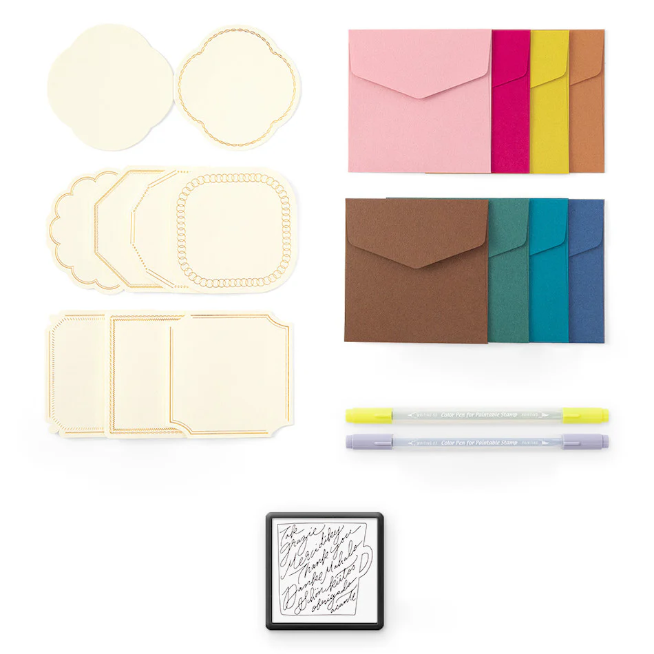 Midori Paintable Stamp Kit Limited Edition World Thank You - Image 2