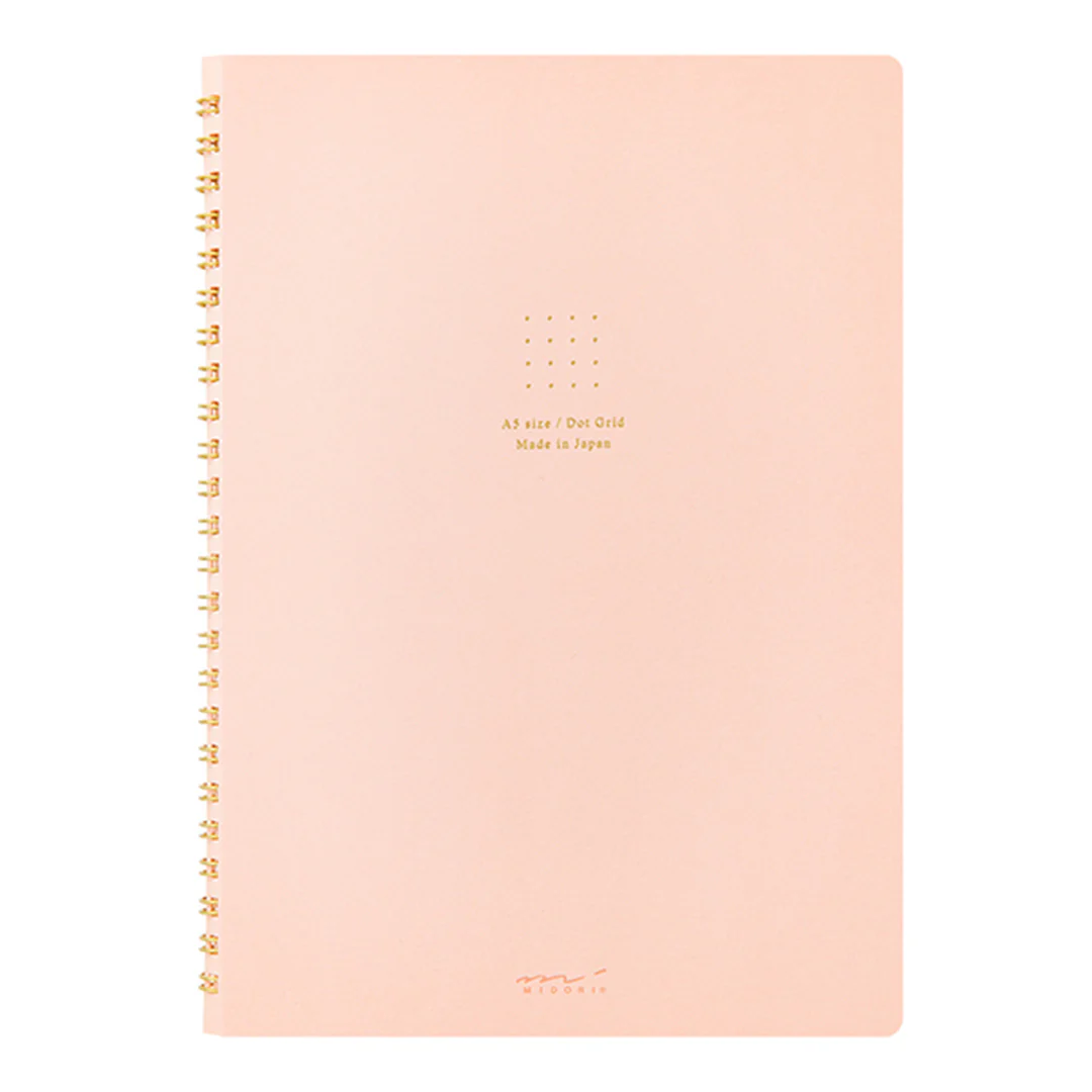 Midori Ring Notebook A5 Color Dot Grid