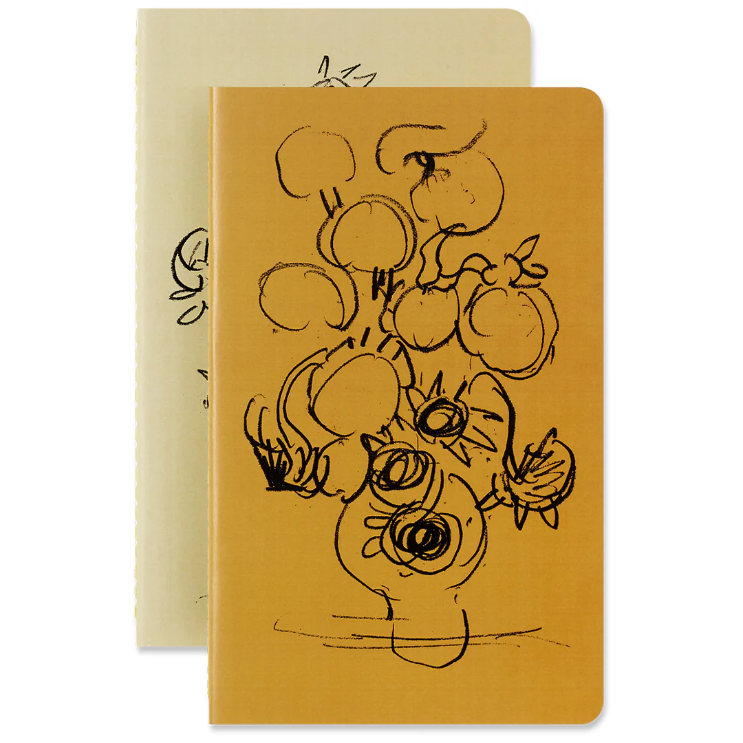 Moleskine Cahier Large Journal 130 x 210 Set of 2 Van Gogh Museum 'Sunflowers' - Image 4